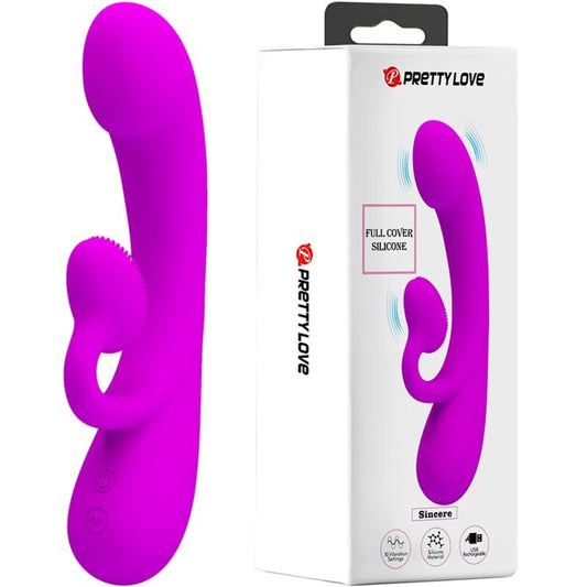 PRETTY LOVE - AUFRICHTIGER VIBRATOR UND KLITORIS-SAUGER
