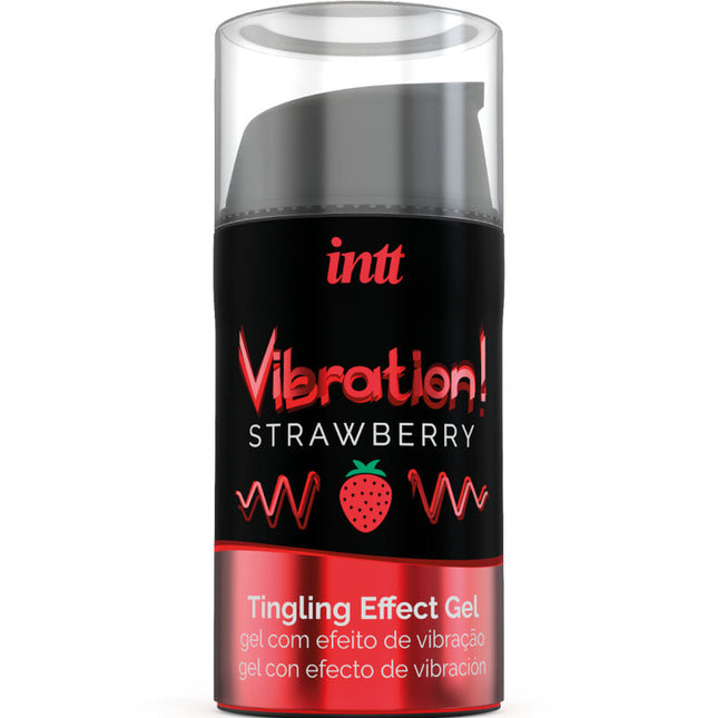 INTT - POWERFUL INTIMATE STIMULATING LIQUID VIBRATION GEL STRAWBERRY 15 ML