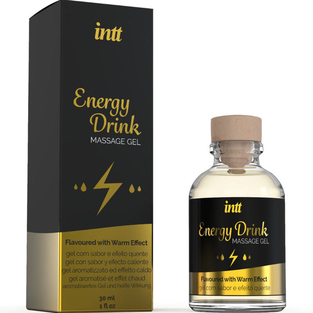 INTT MASSAGE &amp; ORAL SEX - MASSAGE GEL WITH AROMATIC ENERGY DRINK AND WARMING EFFECT