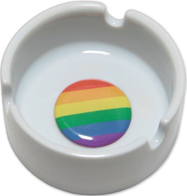 PRIDE - ROUND CANDLEHOLDER LGBT FLAG 6 mm