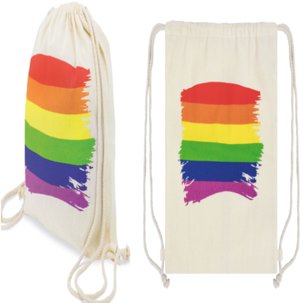 ORGULLO - MOCHILA DE ALGODÓN CON BANDERA LGBT
