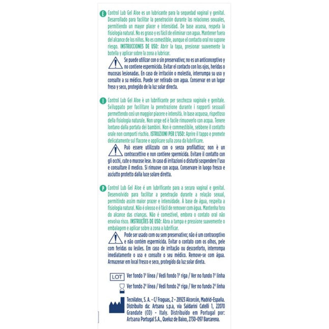 CONTROL - GEL LUBRICANTE ALOE 75 ML