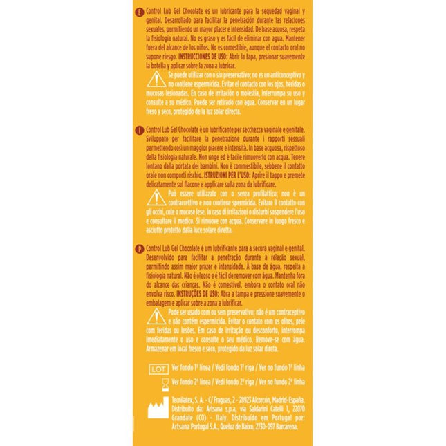 CONTROL - LUB CHOCOLATE LUBRICANT 75 ML