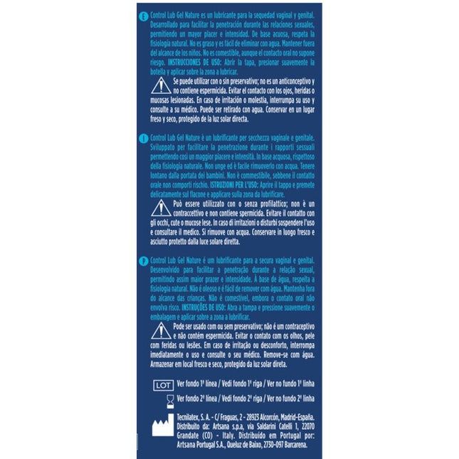 CONTROL - LUB NATURAL LUBRICANT 75 ML