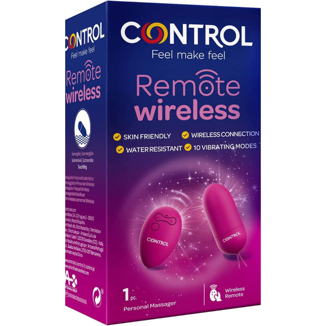 CONTROL - PERSONAL MASSAGER WITH WIRELESS REMOTE CONTROL