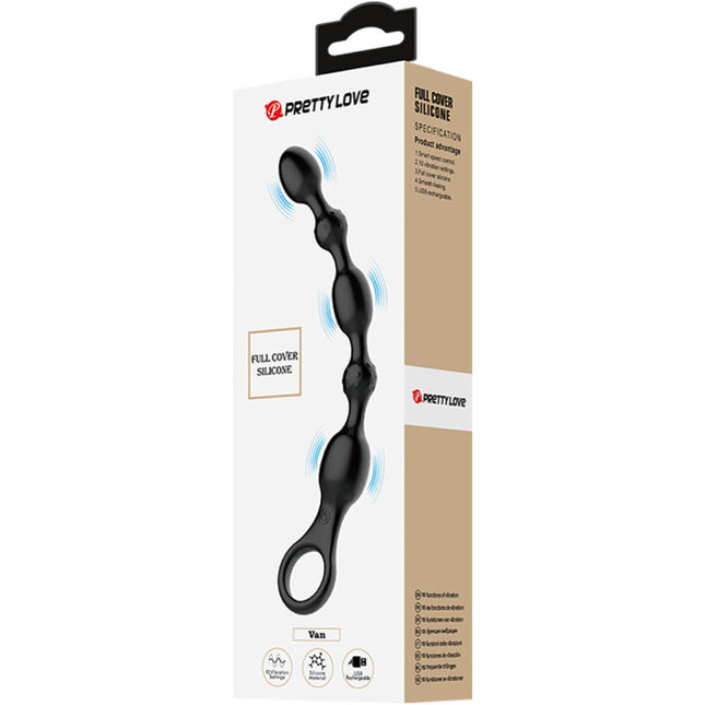 PRETTY LOVE - BOLAS ANALES VAN 10 VIBRACIONES SILICONA RECARGABLE