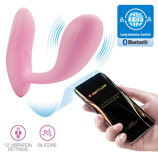 PRETTY LOVE - BAIRD G-SPOT 12 VIBRATIONEN ROSA APP