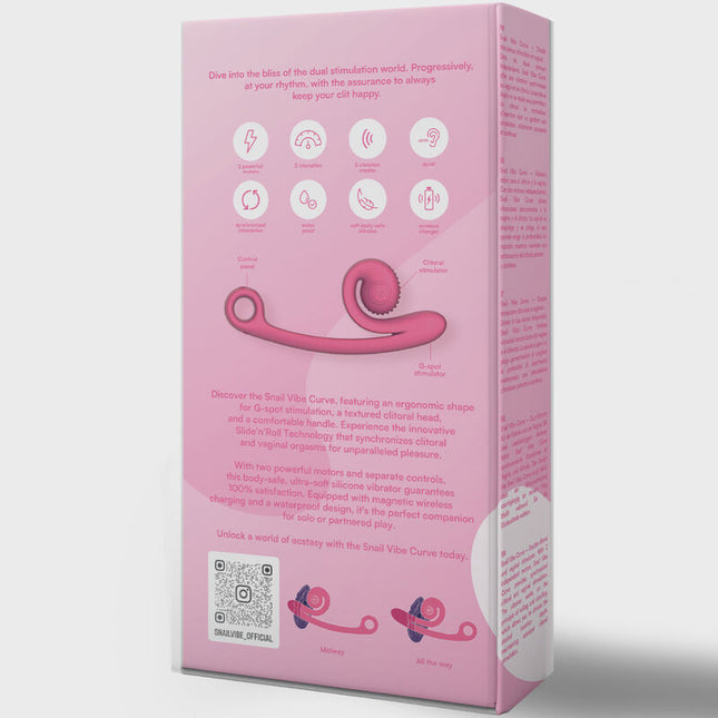 VIBRADOR CARACOL - VIBRADOR CURVO ROSA