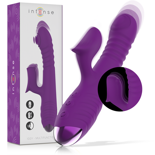 INTENSE - IGGY MULTIFUNKTIONS- VIBRATOR UP & DOWN MIT KLITORELSTIMULATOR