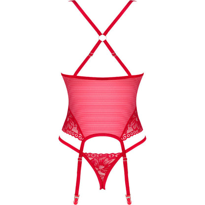 OBSESSIVE - LACELOVE KORSETT ROT XS/S