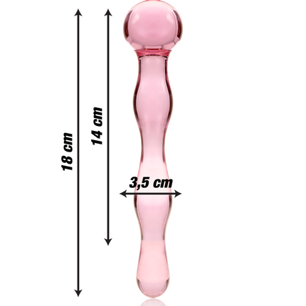 NEBULA SERIES BY IBIZA - MODELL 13 DILDO BOROSILIKATGLAS - 18 CM -O- 3.5 CM