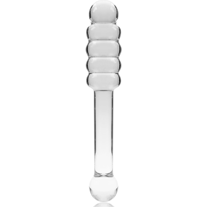SERIE NEBULA DE IBIZA - MODELO 20 DILDO VIDRIO BOROSILICATO TRANSPARENTE 20,5 CM -O- 3 CM