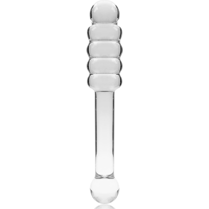 SERIE NEBULA DE IBIZA - MODELO 20 DILDO VIDRIO BOROSILICATO TRANSPARENTE 20,5 CM -O- 3 CM