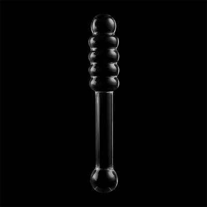 SERIE NEBULA DE IBIZA - MODELO 20 DILDO VIDRIO BOROSILICATO TRANSPARENTE 20,5 CM -O- 3 CM