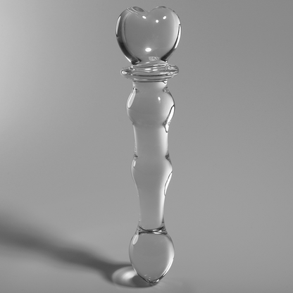 SERIE NEBULA DE IBIZA - MODELO 21 DILDO VIDRIO BOROSILICATO TRANSPARENTE 20,5 CM -O- 3,5 CM