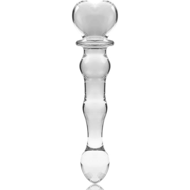 SERIE NEBULA DE IBIZA - MODELO 21 DILDO VIDRIO BOROSILICATO TRANSPARENTE 20,5 CM -O- 3,5 CM