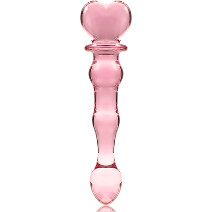 SERIE NEBULA DE IBIZA - MODELO 21 DILDO VIDRIO BOROSILICATO TRANSPARENTE 20,5 CM -O- 3,5 CM
