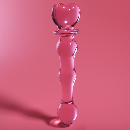 SERIE NEBULA DE IBIZA - MODELO 21 DILDO VIDRIO BOROSILICATO TRANSPARENTE 20,5 CM -O- 3,5 CM