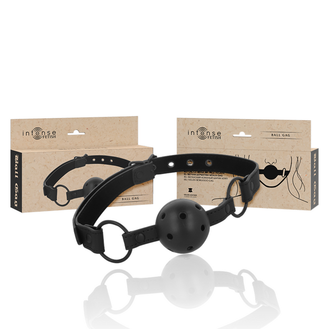 INTENSE - FETISH BALL GAG MADE FROM VEGAN LEATHER