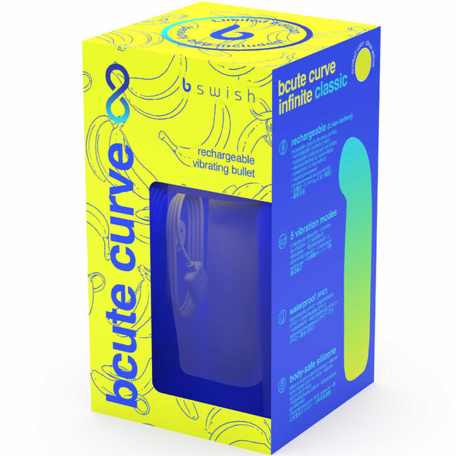 B SWISH - VIBRADOR DE SILICONA BCUTE CURVE INFINITE CLASSIC DE EDICIÓN LIMITADA