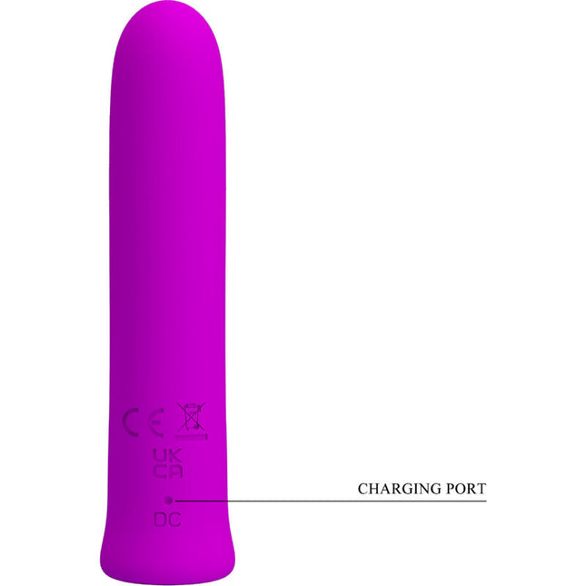 PRETTY LOVE - CURTIS MINI SUPER POWER VIBRATOR 12 PURPLE SILICONE VIBRATIONS