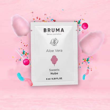 BRUMA - LUBRICANTE DE ALOE VERA SABOR A ALGODÓN DE AZÚCAR 6 ML