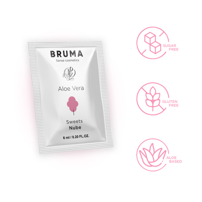 BRUMA - LUBRICANTE DE ALOE VERA SABOR A ALGODÓN DE AZÚCAR 6 ML