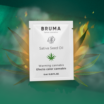 BRUMA - LUBRICANTE DE ACEITE DE SEMILLAS DE SATIVA CON SABOR CÁLIDO A CANNABIS 6 ml