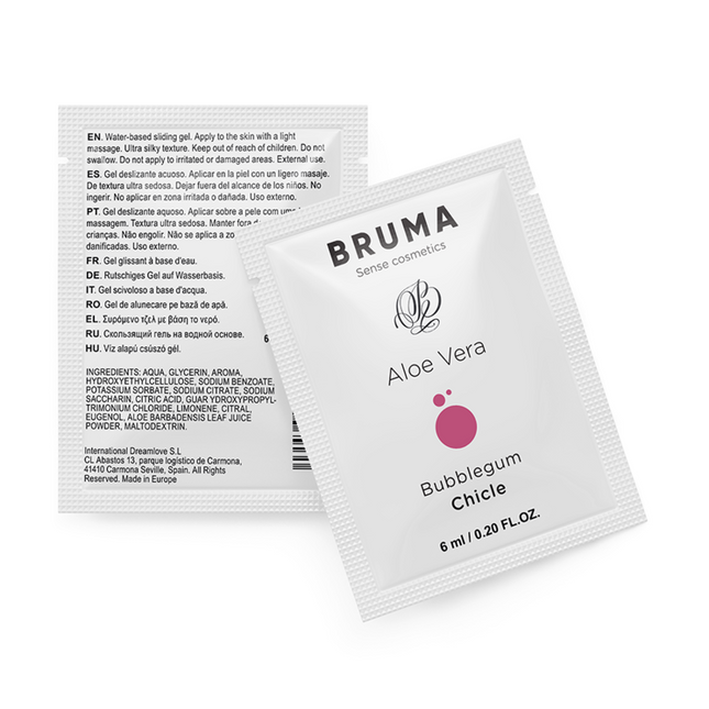 BRUMA - LUBRICANTE DE ALOE VERA SABOR A NATA 6 ML