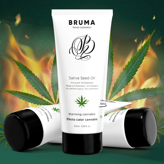 BRUMA - SATIVA SEED OIL LUBRICANT WITH WARMING CANNABIS FLAVOR 100 ml