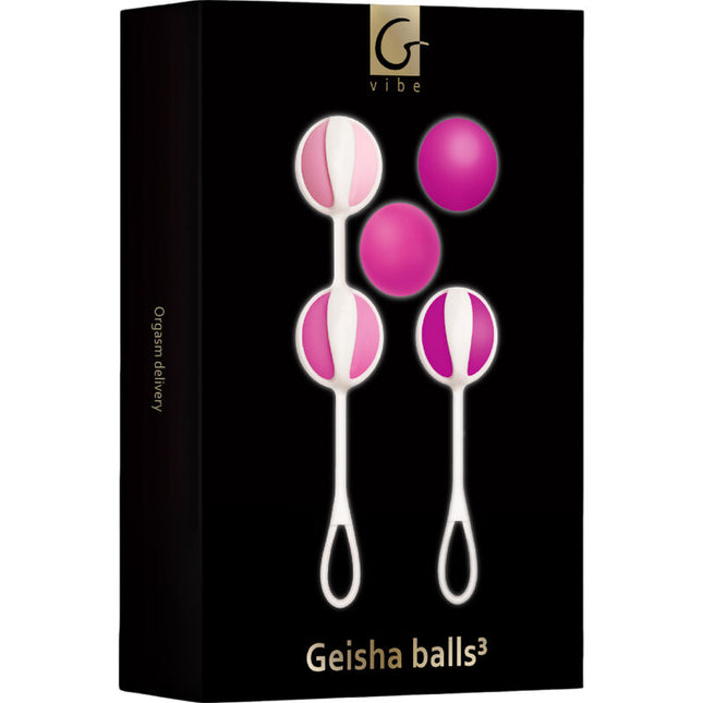 G-VIBE - SET 5 GEISHA BALLS 3 PINK