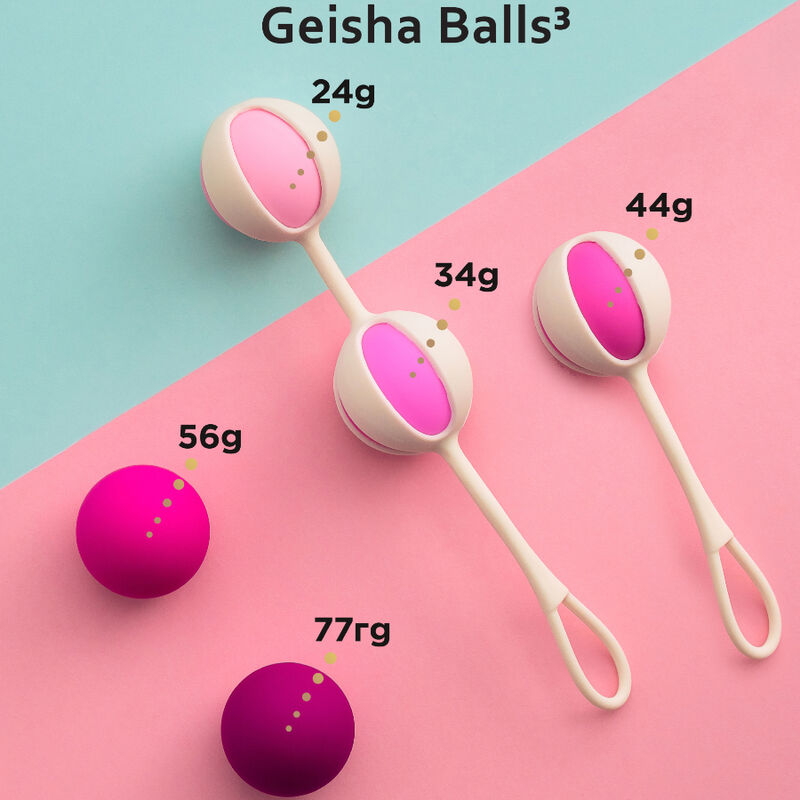 G-VIBE - SET 5 GEISHA-BÄLLE 3 ROSA