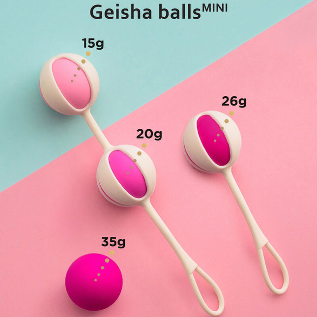 G-VIBE - SET DE 4 BOLAS GEISHA MINI MORADA