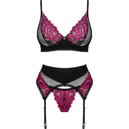OBSESSIVE - ROSENTY-SET DREITEILIG XS/S