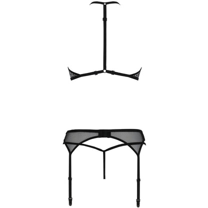 PASSION - SATARA SET EROTIKLINIE SCHWARZ S/M