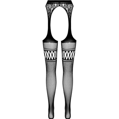 PASSION - S026 SCHWARZE STRUMPFSTRUMPFHOSE, EINE GRÖSSE