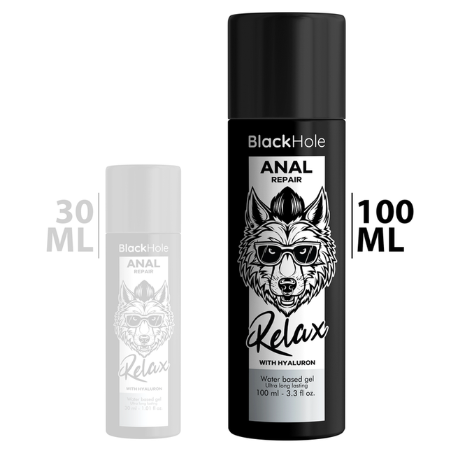 BLACK HOLE - ANAL REPAIR WATER-BASED RELAXATION WITH HYALURONIC ACID 100 ML
