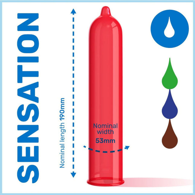 PASANTE - CONDOMS ECO PACK FLAVORS SACHETS 288 UNITS