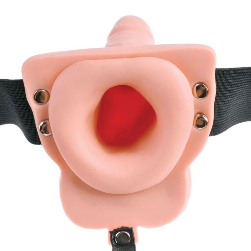 FETISH FANTASY SERIES - VERSTELLBARER GURT MIT FERNBEDIENUNG, REALISTISCHER PENIS MIT VIBRATOR 15 CM