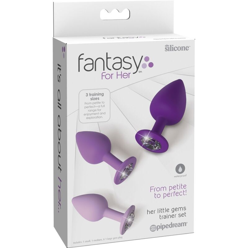 FANTASÍA PARA ELLA - SET DE PLUG ANAL MORADO