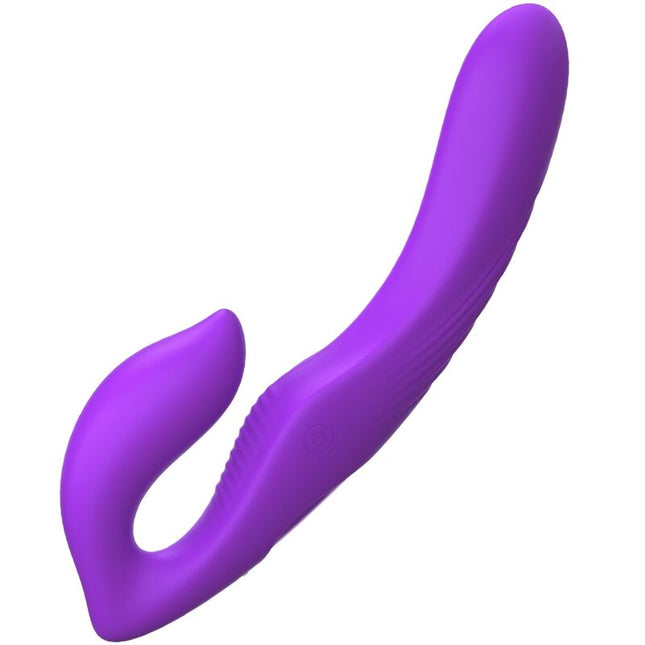 FANTASÍA PARA ELLA - VIBRADOR DE DOBLE PENETRACIÓN CON CONTROL REMOTO, 9 NIVELES MORADO
