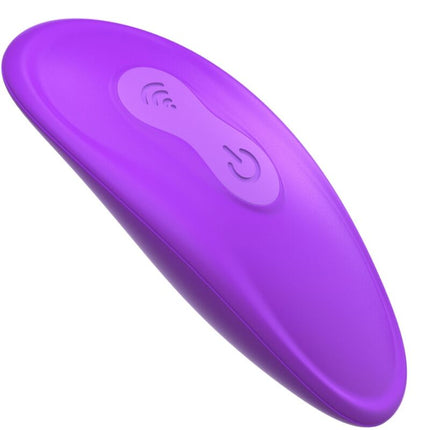 FANTASÍA PARA ELLA - VIBRADOR DE DOBLE PENETRACIÓN CON CONTROL REMOTO, 9 NIVELES MORADO