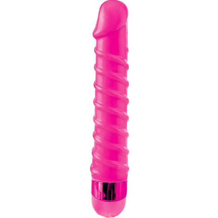 CLASSIX - MASAJEADOR VIBRADOR CANDY TWIRL 16,5 CM ROSA