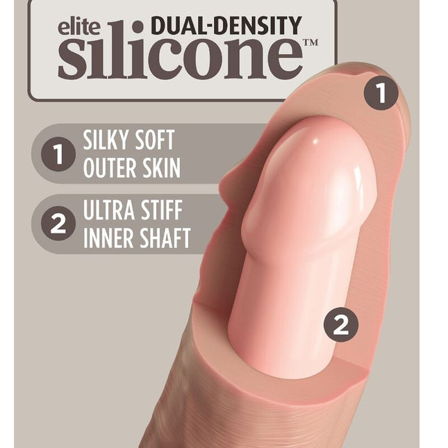KING COCK - ELITE REALISTISCHER SILIKONDILDO - 17.8 CM