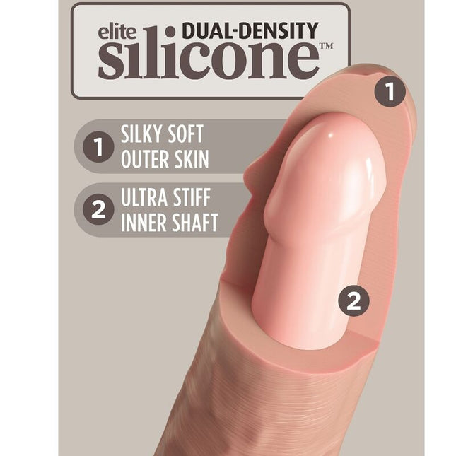 KING COCK - ELITE REALISTISCHER SILIKONDILDO - 23 CM