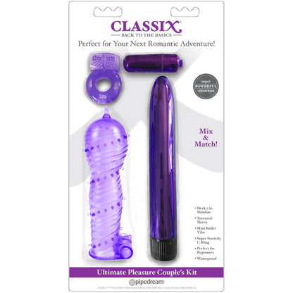 CLASSIX - KIT FÜR PAARE MIT RING, HÜLLE UND LILA KUGELN