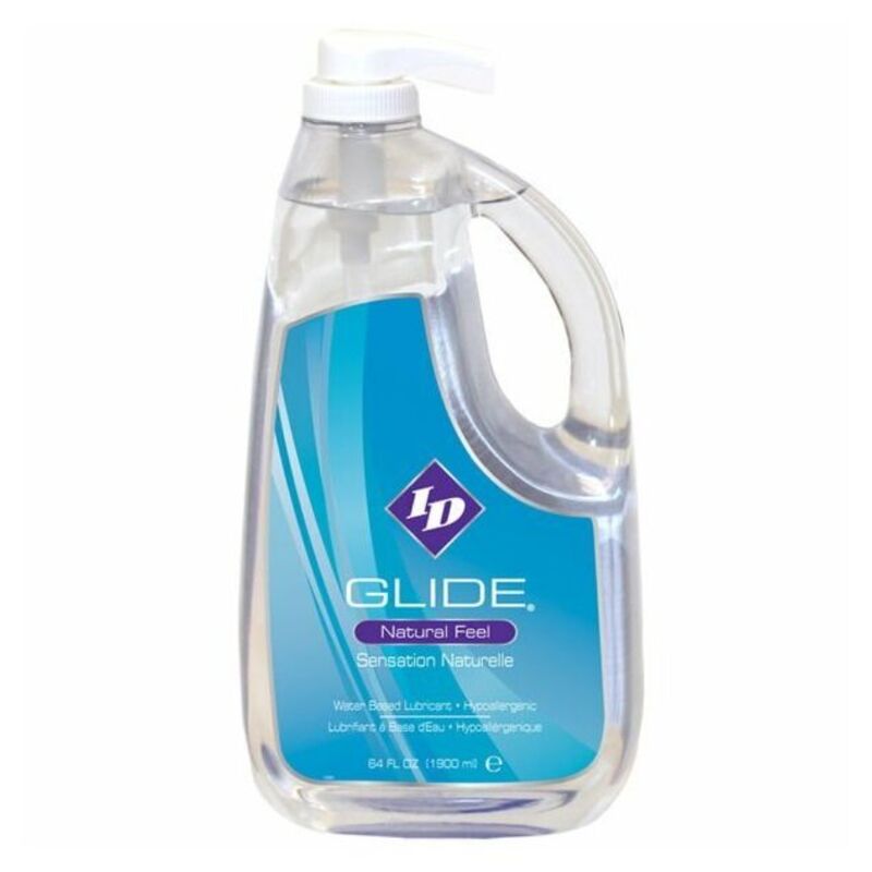 ID GLIDE - LUBRICANTE A BASE DE AGUA + SENSACIÓN NATURAL HIPOALERGÉNICA 1900 ML