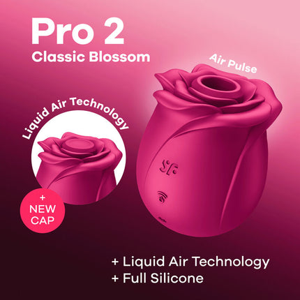 SATISFYER - VIBRADOR AIR PULSE PRO 2 MODERN BLOSSOM