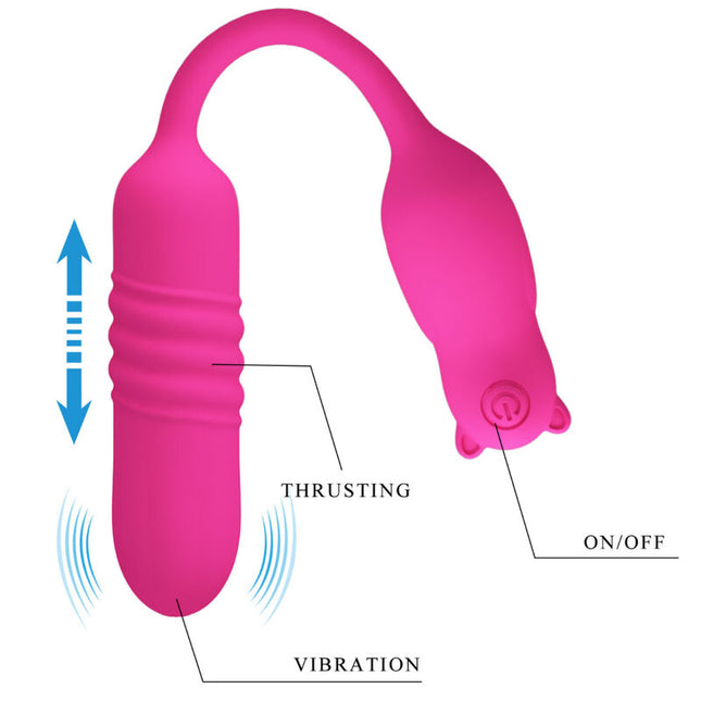 PRETTY LOVE - NOBIKUMA PINK SILICONE VIBRATION BULLET