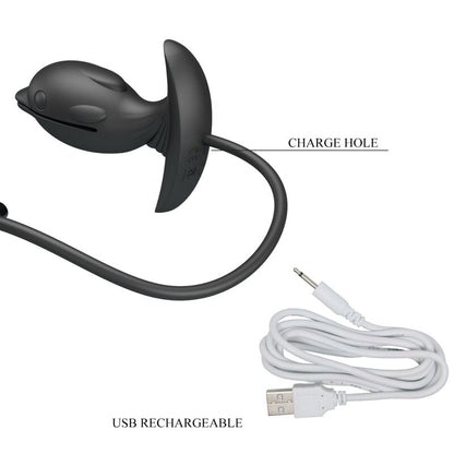 PRETTY LOVE - INFLATABLE &amp; RECHARGEABLE DOLPHIN ANAL PLUG